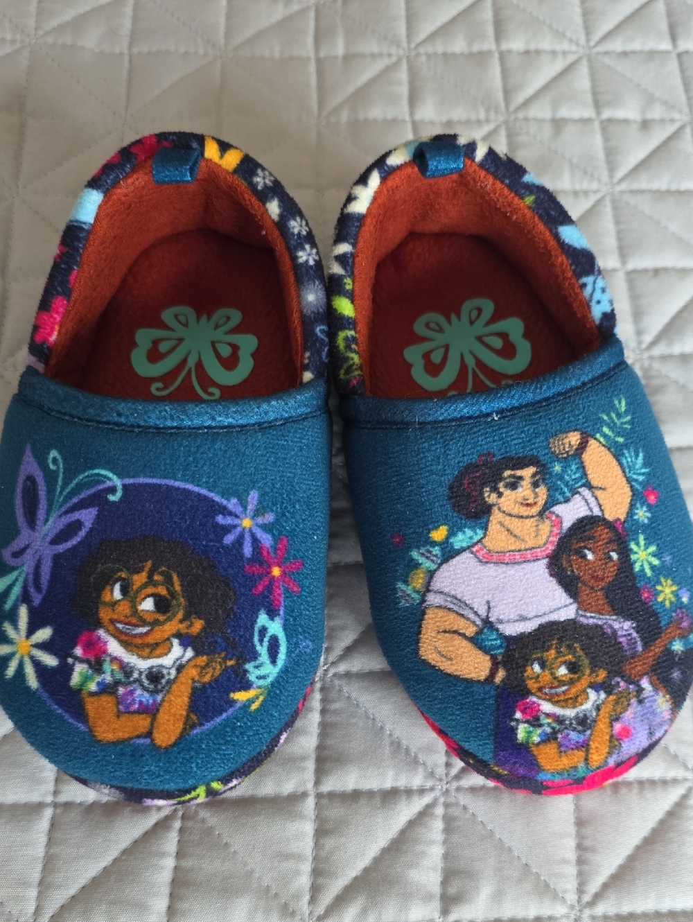 Disney Encanto Blue Girls Slip-On Slippers
